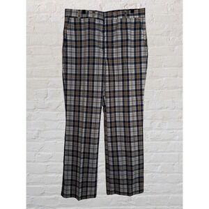 Vtg 80s 34x31 Vintage Higgins Slacks Plaid Dress Mens Pants Trousers Retro USA